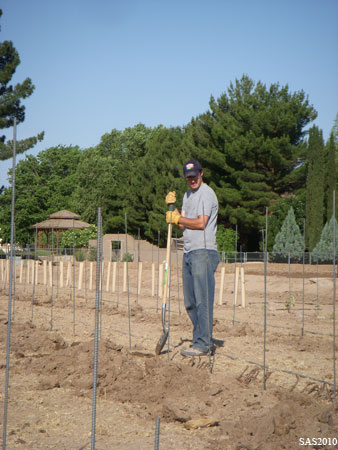 Image of ...Zach Libbin Preparing the Soil