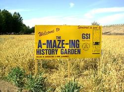 Maze History Garden Sign